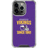 NFL Minnesota Vikings Helmet iPhone 16 Pro Max Clear Case