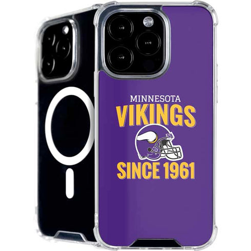 NFL Minnesota Vikings Helmet iPhone 16 Pro Max MagSafe Case