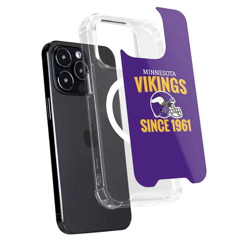NFL Minnesota Vikings Helmet iPhone 16 Pro Max MagSafe Case