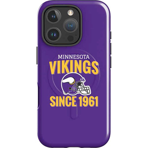 NFL Minnesota Vikings Helmet iPhone 16 Pro Max Magsafe Impact Case