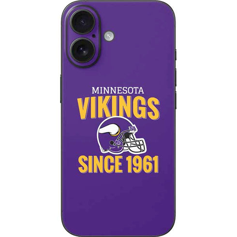 NFL Minnesota Vikings Helmet iPhone 16 Skin