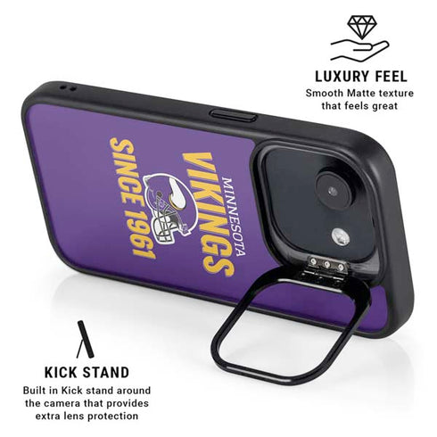 NFL Minnesota Vikings Helmet iPhone 16e Kickstand Case