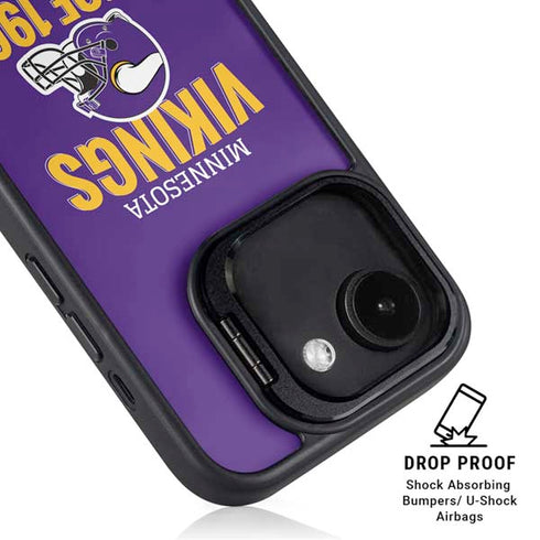 NFL Minnesota Vikings Helmet iPhone 16e Kickstand Case