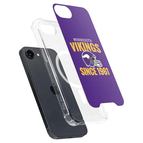 NFL Minnesota Vikings Helmet iPhone 16e MagSafe Case