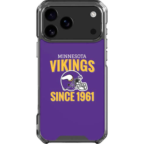 NFL Minnesota Vikings Helmet iPhone 18 Pro Max Clear Case