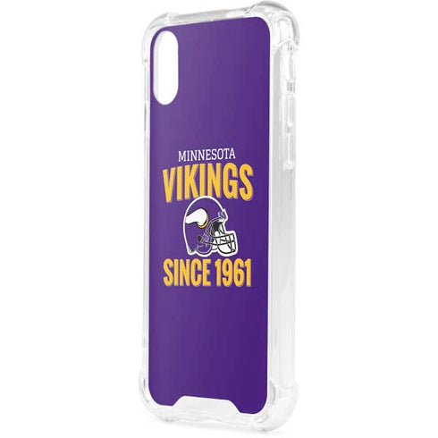 NFL Minnesota Vikings Helmet iPhone XS Clear Case