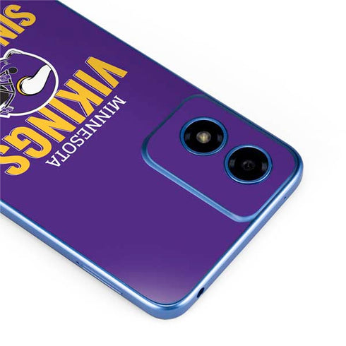 NFL Minnesota Vikings Helmet Moto G Play 4G (2024) Skin