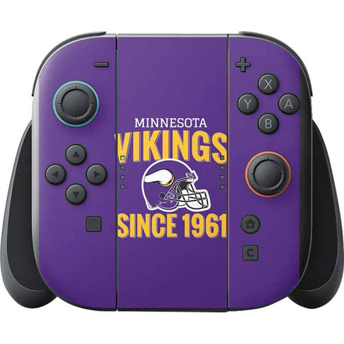 NFL Minnesota Vikings Helmet Nintendo Switch 2 (2025) with Joy-Con Skin