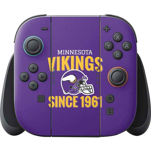 NFL Minnesota Vikings Helmet Nintendo Switch 2 (2025) Joy-Con Controller Skin