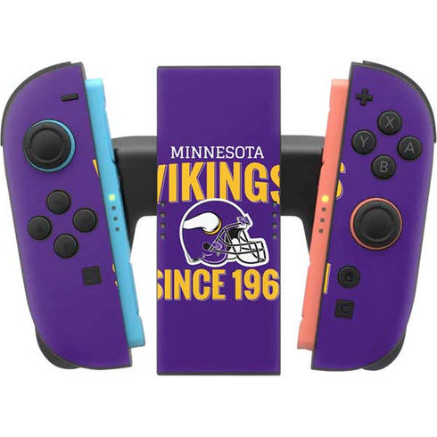NFL Minnesota Vikings Helmet Nintendo Switch 2 (2025) Joy-Con Controller Skin
