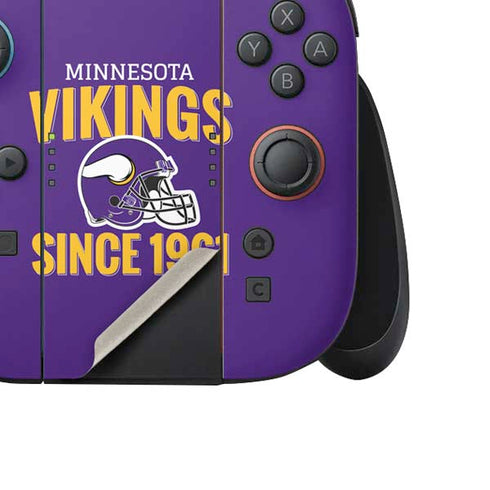 NFL Minnesota Vikings Helmet Nintendo Switch 2 (2025) Joy-Con Controller Skin