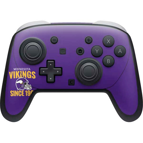 NFL Minnesota Vikings Helmet Nintendo Switch 2 (2025) Pro Controller Skin