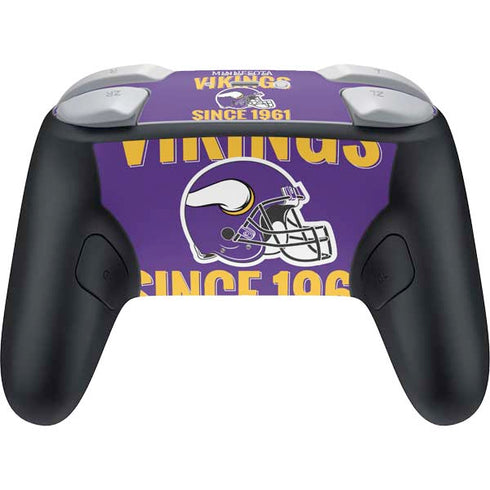 NFL Minnesota Vikings Helmet Nintendo Switch 2 (2025) Pro Controller Skin