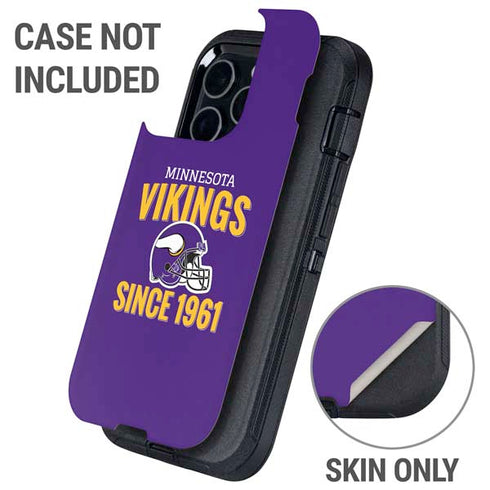 NFL Minnesota Vikings Helmet Otterbox Defender iPhone Skin