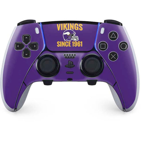 NFL Minnesota Vikings Helmet PS5 DualSense Edge Pro Controller Skin
