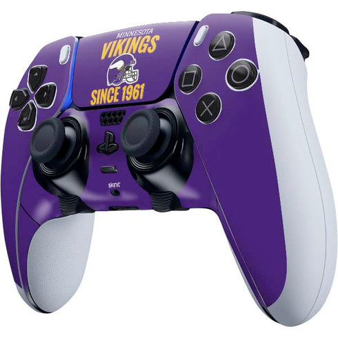 NFL Minnesota Vikings Helmet PS5 DualSense Edge Pro Controller Skin