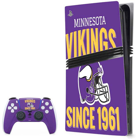 NFL Minnesota Vikings Helmet PS5 Pro Bundle Skin