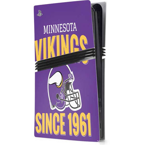 NFL Minnesota Vikings Helmet PS5 Pro Console Skin