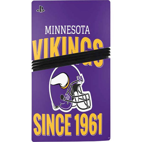 NFL Minnesota Vikings Helmet PS5 Pro Console Skin