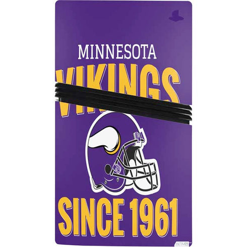 NFL Minnesota Vikings Helmet PS5 Pro Console Skin