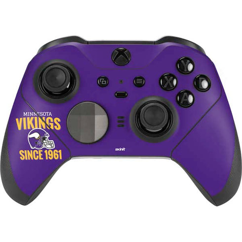 NFL Minnesota Vikings Helmet Xbox Elite Wireless Controller Series 2 Skin