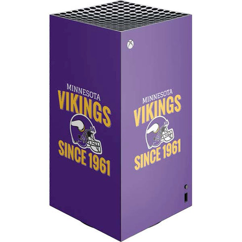 NFL Minnesota Vikings Helmet XBox Series X Digital Edition Console Skin