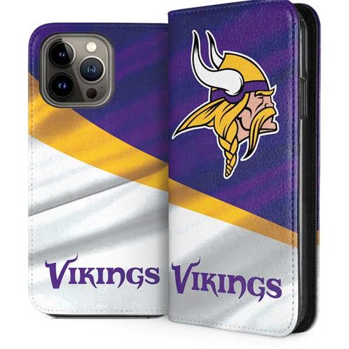 NFL Minnesota Vikings iPhone 14 Pro Max Folio Case