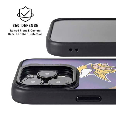 NFL Minnesota Vikings iPhone 14 Pro Max Kickstand Case