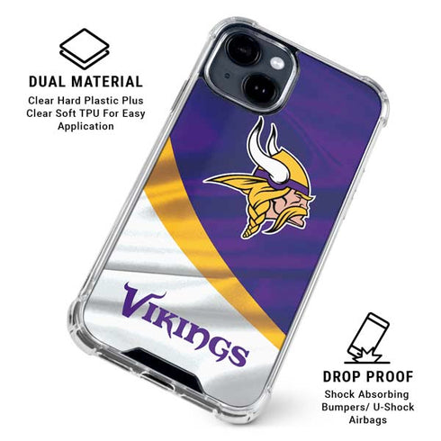 NFL Minnesota Vikings iPhone 15 Clear Case