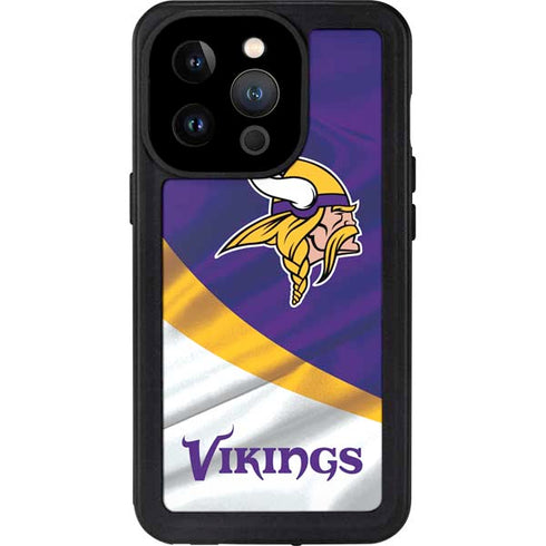 NFL Minnesota Vikings iPhone 15 Pro Waterproof Case