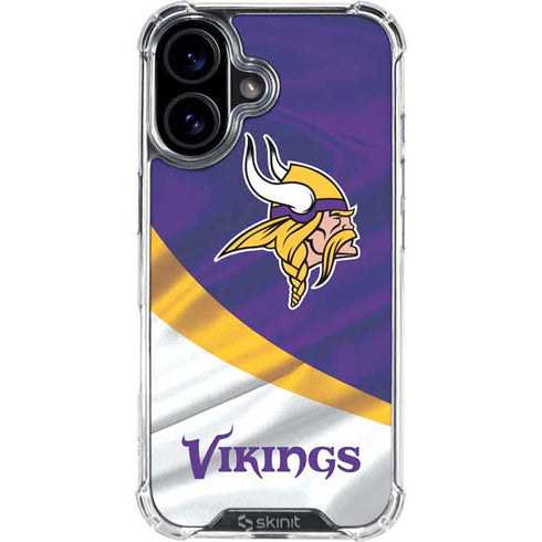NFL Minnesota Vikings iPhone 16 Plus Clear Case