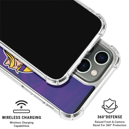 NFL Minnesota Vikings iPhone 16 Pro Clear Case