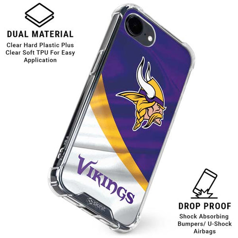 NFL Minnesota Vikings iPhone 16e Clear Case