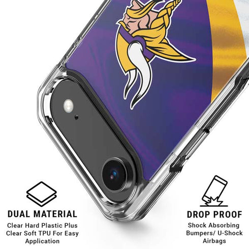 NFL Minnesota Vikings iPhone 17 Air Clear Case