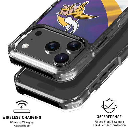 NFL Minnesota Vikings iPhone 17 Pro Clear Case