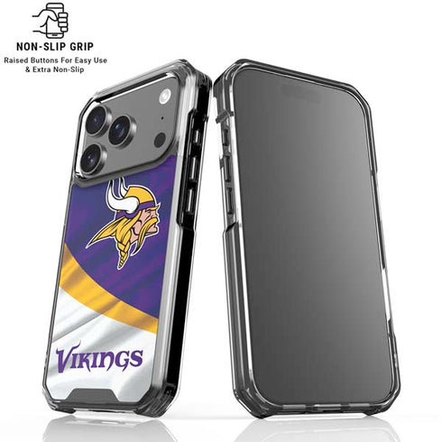 NFL Minnesota Vikings iPhone 17 Pro Clear Case