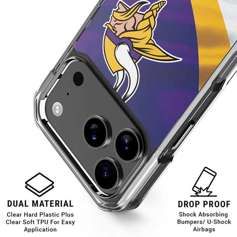 NFL Minnesota Vikings iPhone 17 Pro Max Clear Case