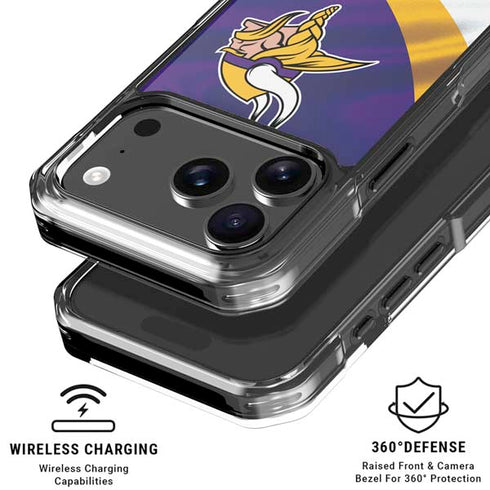 NFL Minnesota Vikings iPhone 18 Pro Clear Case