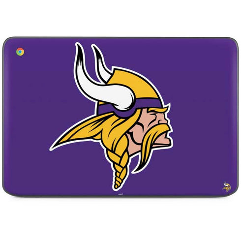 NFL Minnesota Vikings Large Logo HP Chromebook Skin