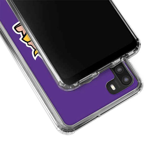 NFL Minnesota Vikings Large Logo Galaxy A21 Clear Case