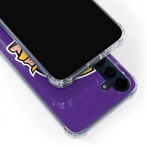 NFL Minnesota Vikings Large Logo Galaxy A55 5G Clear Case