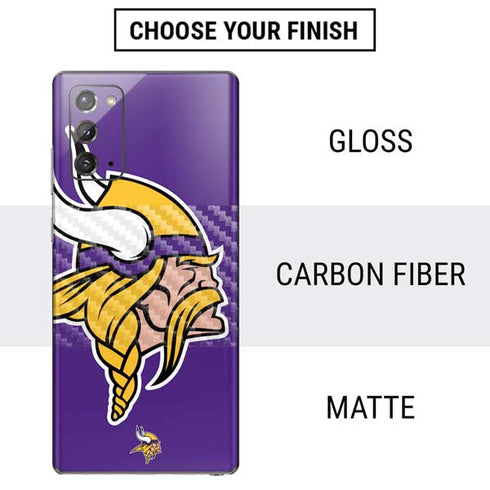 NFL Minnesota Vikings Large Logo Galaxy Note20 5G Skin