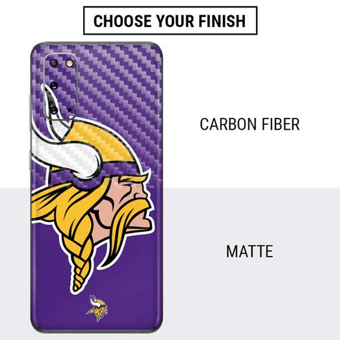 NFL Minnesota Vikings Large Logo Galaxy S20 Skin