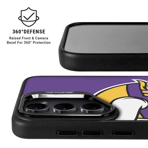 NFL Minnesota Vikings Large Logo Galaxy S24 FE Kickstand Case
