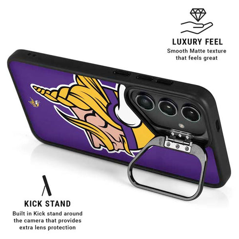 NFL Minnesota Vikings Large Logo Galaxy S25 Kickstand Case