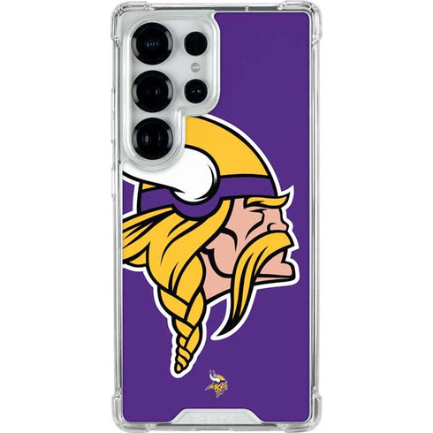 NFL Minnesota Vikings Large Logo Galaxy S25 Ultra Clear Case