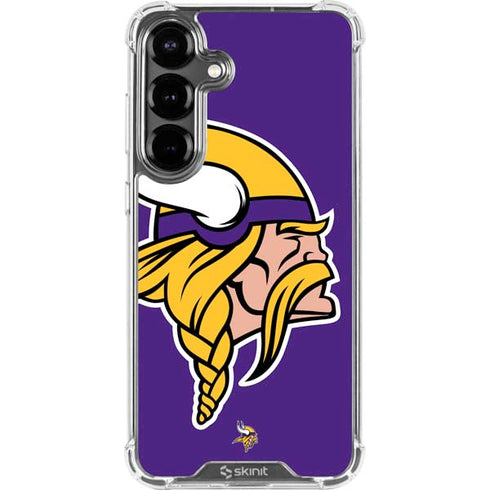 NFL Minnesota Vikings Large Logo Galaxy S26 Clear Case