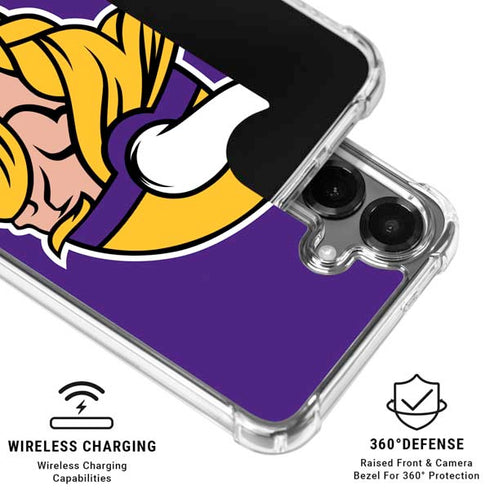 NFL Minnesota Vikings Large Logo Galaxy S26 Clear Case