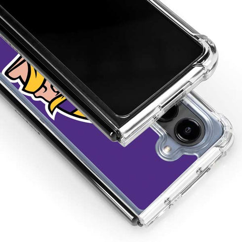 NFL Minnesota Vikings Large Logo Galaxy Z Fold5 5G Clear Case