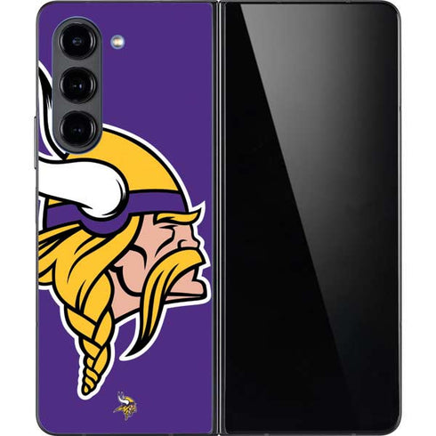 NFL Minnesota Vikings Large Logo Galaxy Z Fold5 5G Skin